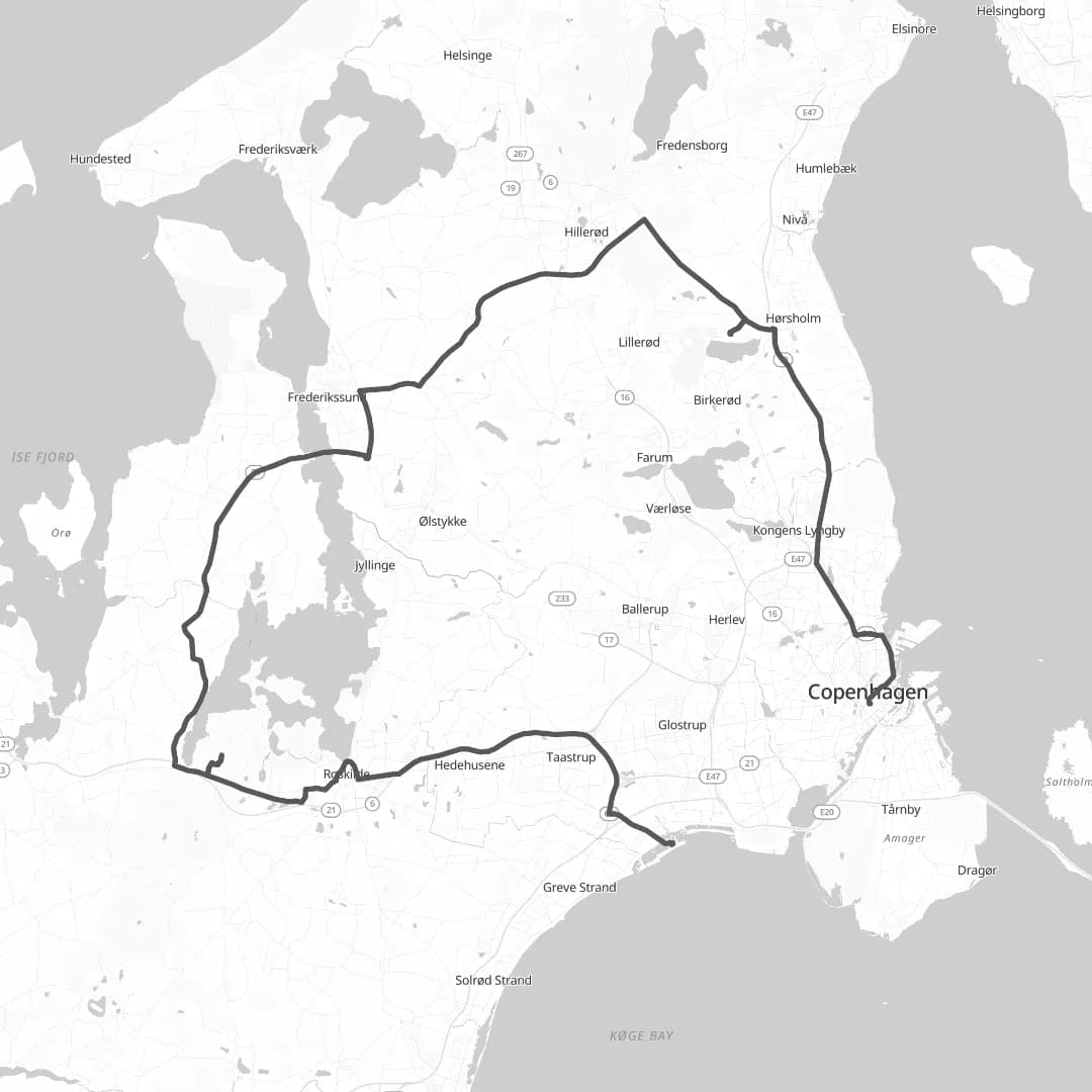 Long route map