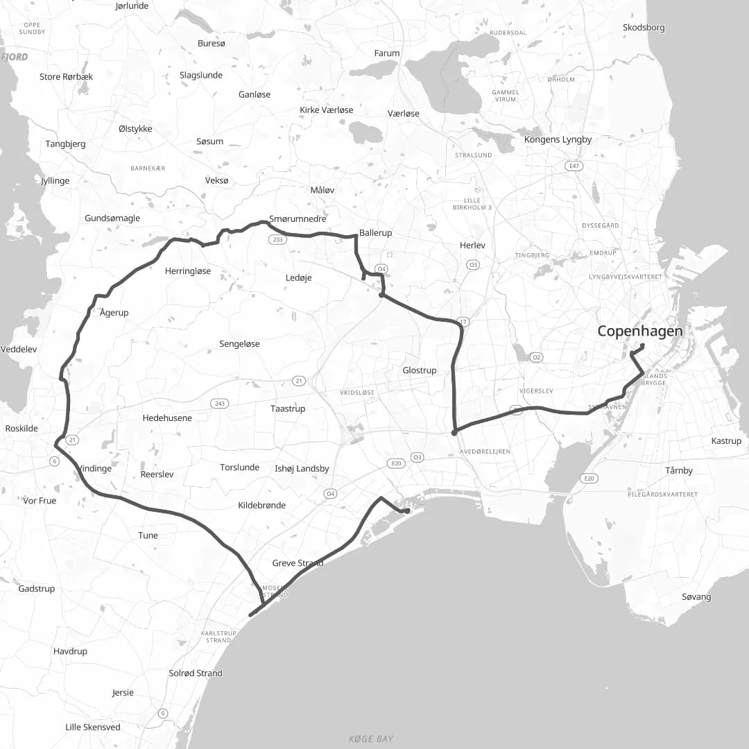Short route map