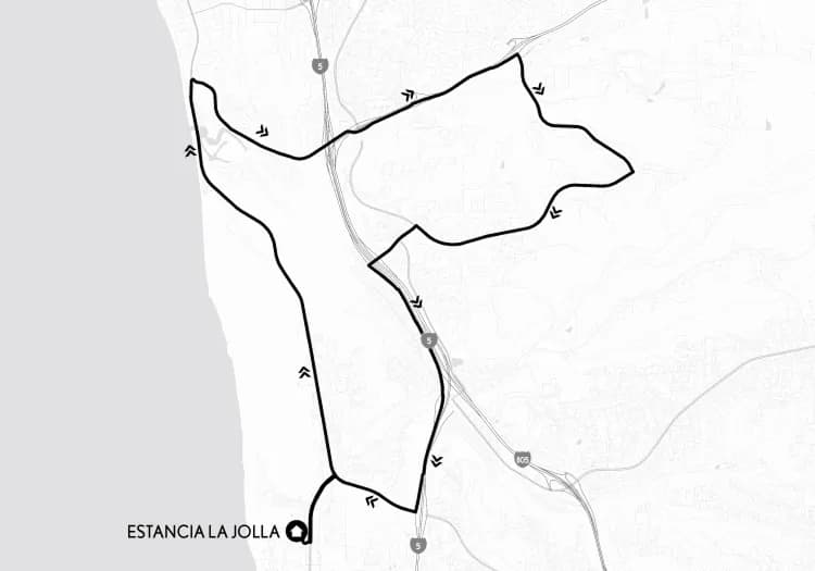 Afternoon - Short Route map