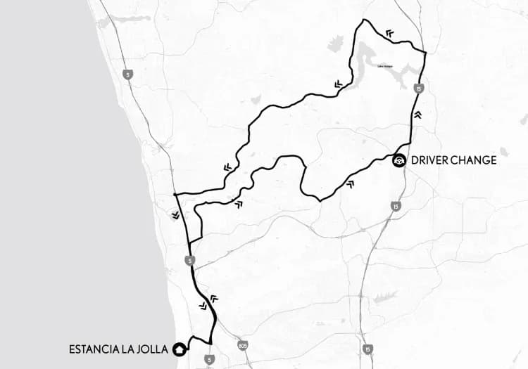 Afternoon - Long Route map